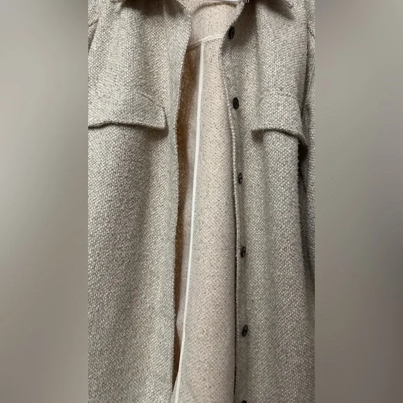 H&M Cream Textured Jacket - Picture 7 of 16